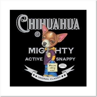 Chihuahua wearing hoodie and jeans Posters and Art